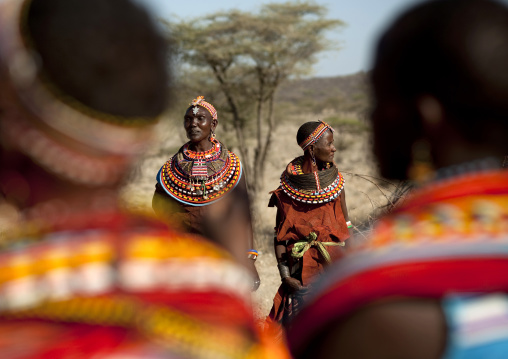 Portrait of Samburu tribe women, Samburu County, Maralal, Kenya
