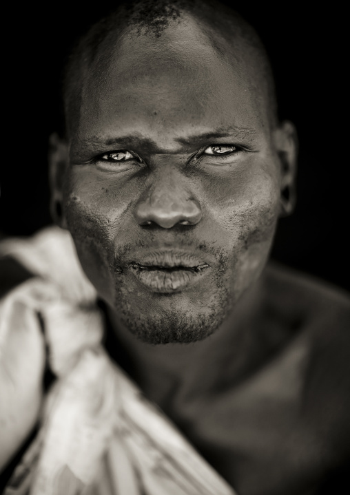 Portrait of a Samburu tribe warrior, Samburu County, Maralal, Kenya