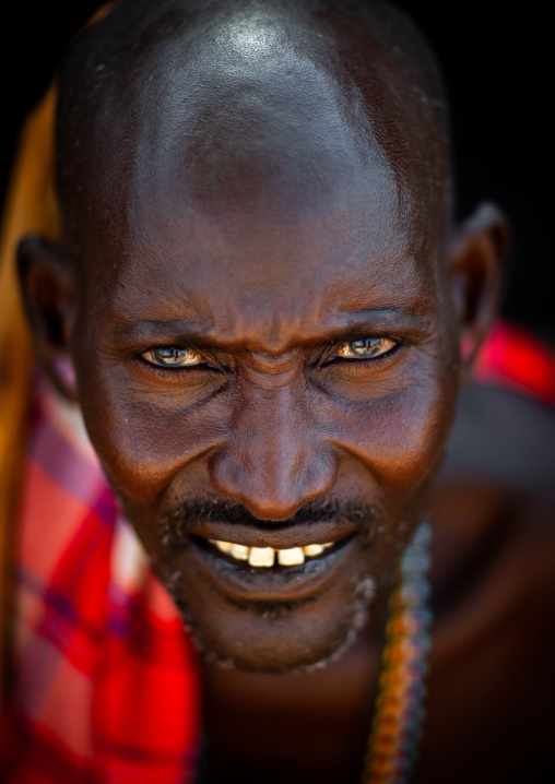 Portrait of a Samburu tribe warrior, Samburu County, Maralal, Kenya