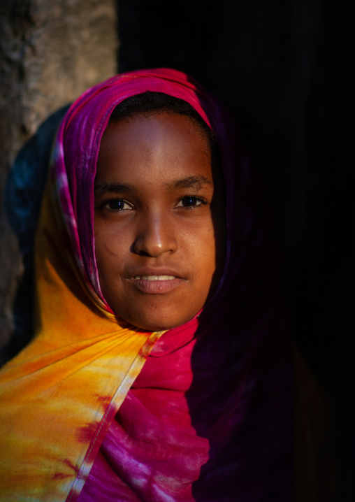 Portrait of a cute swahili girl, Lamu County, Lamu, Kenya