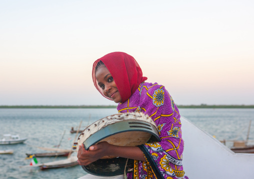 Portrait of a swahili girl, Lamu County, Lamu, Kenya