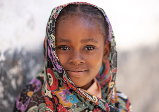 Portrait of a cute swahili girl, Lamu County, Lamu, Kenya