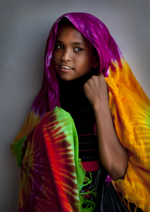 Portrait of a cute swahili girl, Lamu County, Lamu, Kenya