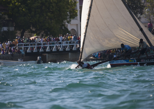 Dhow race during the Maulid festival, Lamu County, Lamu, Kenya