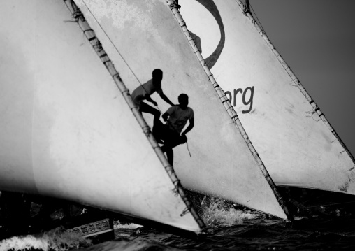 Dhow race during the Maulid festival, Lamu County, Lamu, Kenya