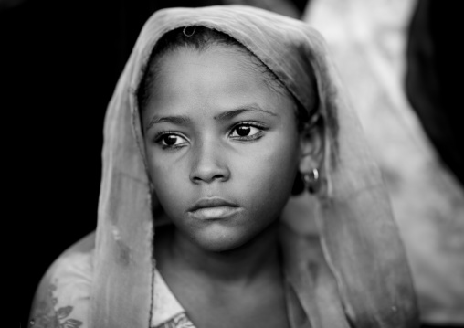 Portrait of a cute swahili girl, Lamu County, Lamu, Kenya