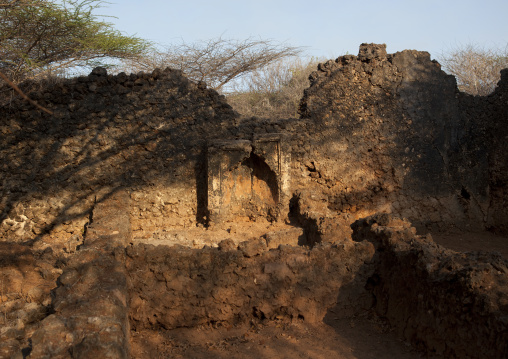 Mosque in Takwa ruins, Lamu County, Manda island, Kenya