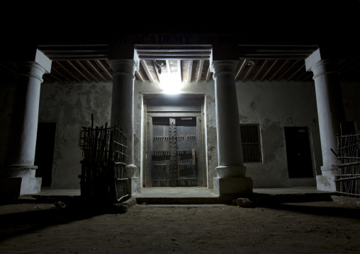 Entrance of stonetown academy by night, Lamu County, Lamu, Kenya