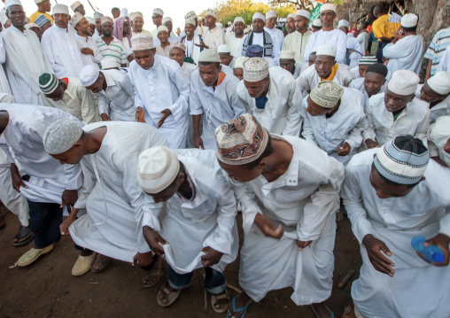 Muslim people celebrating the Maulid festival, Lamu County, Lamu, Kenya