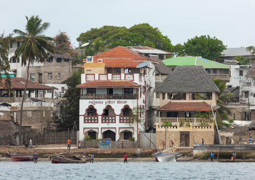 Houses on the seafront, Lamu County, Lamu, Kenya