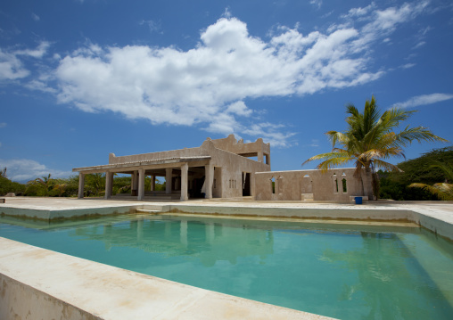 Swimming pool of a luxury house, Lamu County, Manda Island, Kenya
