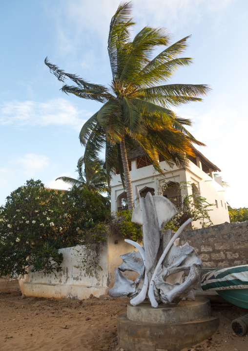 Monument made with whale bones, Lamu county, Shela, Kenya