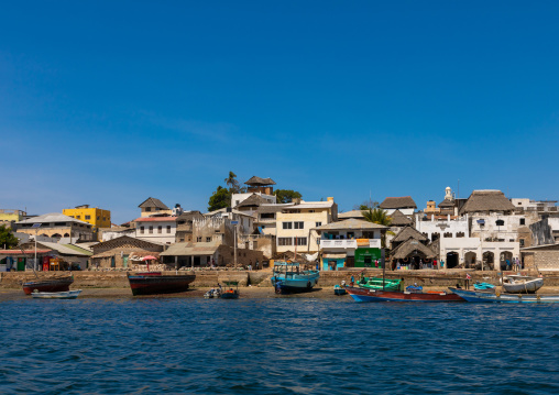 The old town seen from the sea, Lamu county, Lamu town, Kenya