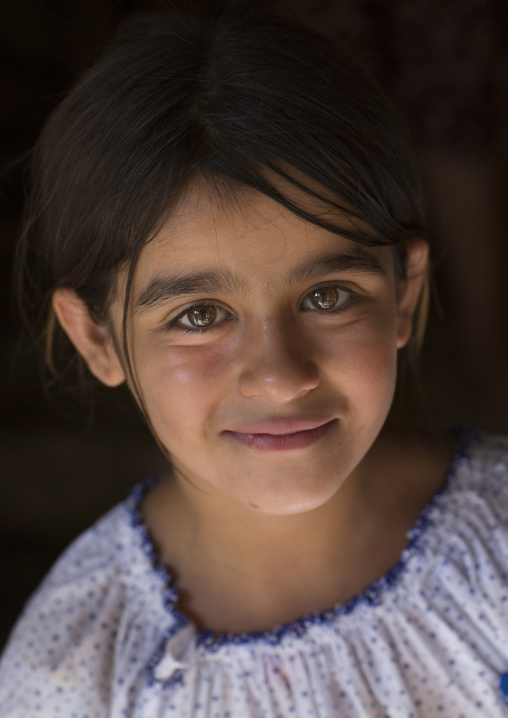 Yazidi Young Girl In The Temple City Of Lalesh, Kurdistan, Iraq