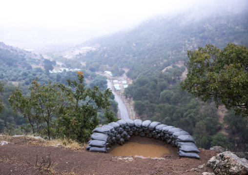 Peshmerga Shelter In Lalesh Temple, Kurdistan, Iraq