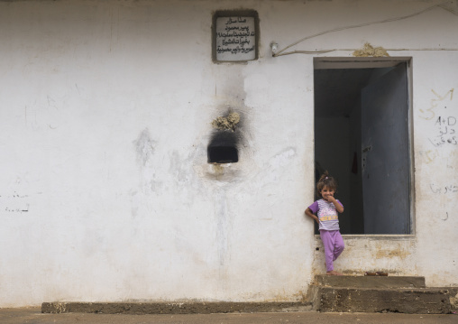 Yezedi Refugee Child From Sinjar Living In Lalesh Temple, Kurdistan, Iraq
