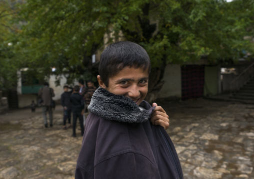 Yezedi Refugee Boy Displaced  From Sinjar Living In Lalesh Temple, Kurdistan, Iraq