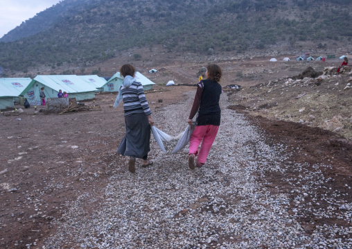 Yezedi Refugees Displaced From Sinjar, Lalesh Temple, Kurdistan, Iraq