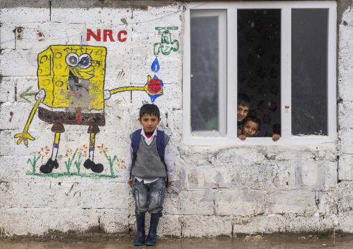 Children In Domiz Syrian Refugee Camp, Erbil, Kurdistan, Iraq