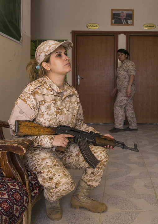 Peshmergas Women Of The 2Nd Battalion, Sulaymaniyah, Kurdistan, Iraq