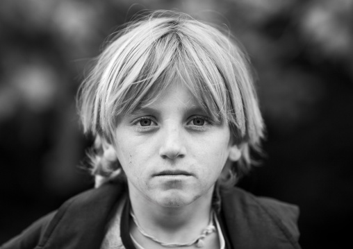 Yezidi Refugee Boy Displaced From Sinjar Living In Lalesh Temple, Kurdistan, Iraq