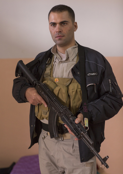 Kurdish Peshmerga On The Frontline, Duhok, Kurdistan, Iraq