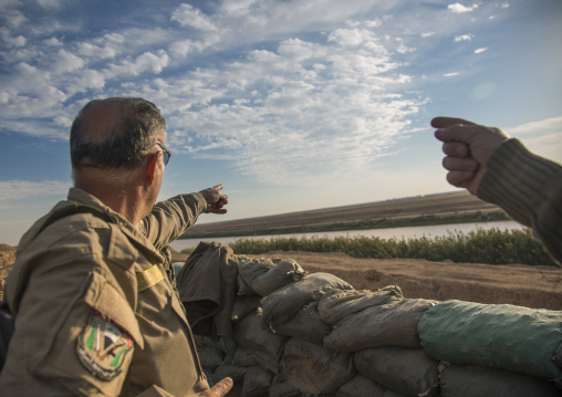 Kurdish Peshmergas On The Frontline, Kirkuk, Kurdistan, Iraq