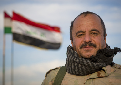 Kurdish Peshmerga On The Frontline, Kirkuk, Kurdistan, Iraq
