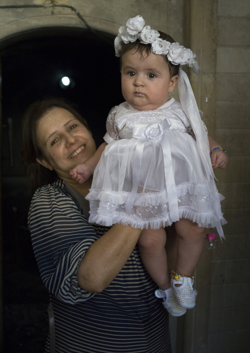 Yazidi Baptism In The Temple City Of Lalesh, Kurdistan, Iraq