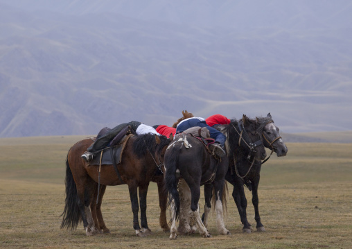 Men Competing In A Horse Game, Saralasaz Jailoo, Kyrgyzstan
