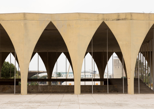 The lebanese pavillon at the Rachid Karami international exhibition center designed by brazilian architect Oscar Niemeyer, North Governorate, Tripoli, Lebanon