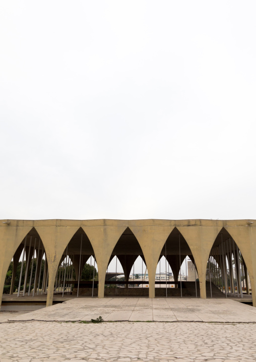The lebanese pavillon at the Rachid Karami international exhibition center designed by brazilian architect Oscar Niemeyer, North Governorate, Tripoli, Lebanon