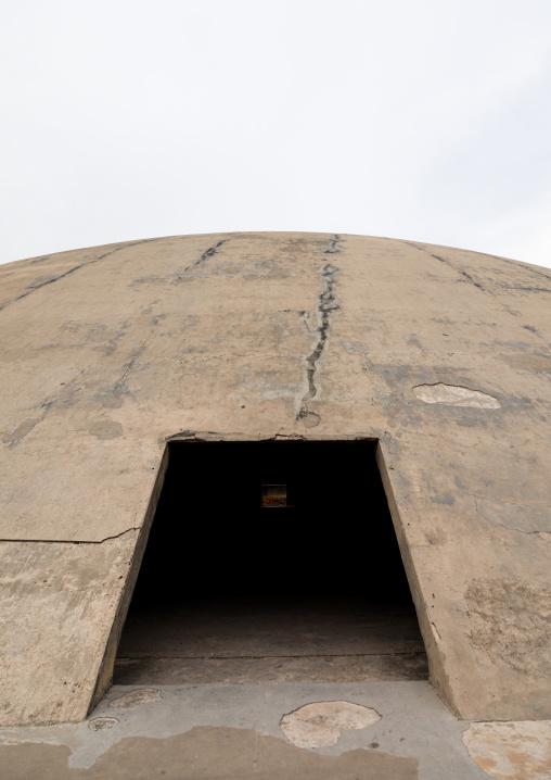 The experimental dome-shaped theatre at the Rachid Karami international exhibition center designed by brazilian architect Oscar Niemeyer, North Governorate, Tripoli, Lebanon