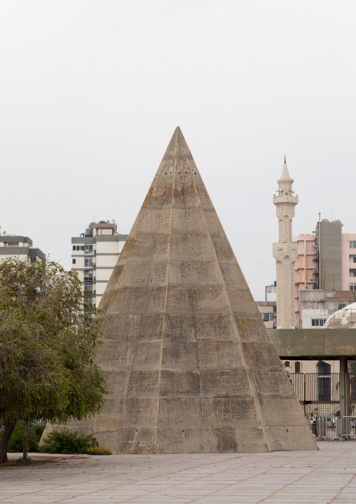 Recreational area for kids in the  Rachid Karami international exhibition center designed by brazilian architect Oscar Niemeyer, North Governorate, Tripoli, Lebanon