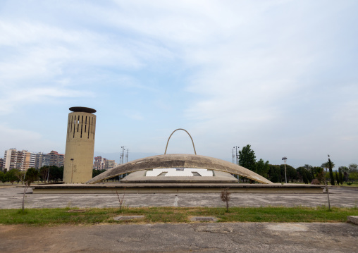 The experimental theatre in the Rachid Karami international exhibition center designed by brazilian architect Oscar Niemeyer, North Governorate, Tripoli, Lebanon