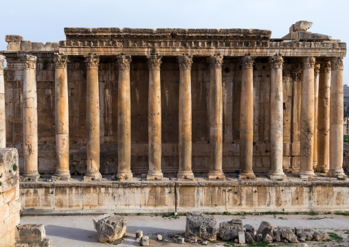 Temple of Bacchus in the archaeological site, Beqaa Governorate, Baalbek, Lebanon