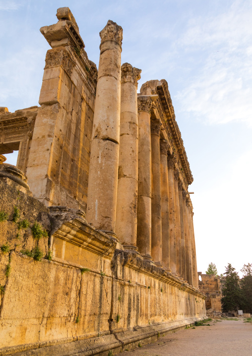 Temple of Bacchus in the archaeological site, Beqaa Governorate, Baalbek, Lebanon