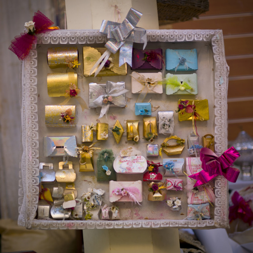 Gifts for wedding for sale in a market, Tripolitania, Tripoli, Libya