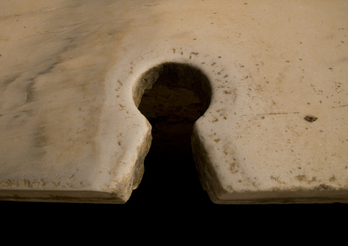 Latrines in leptis magna, Tripolitania, Khoms, Libya