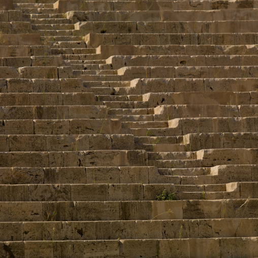 Roman theatre seats in leptis magna, Tripolitania, Khoms, Libya
