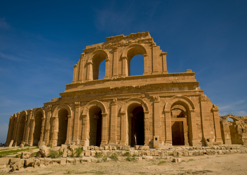Theatre in ancient roman city, Tripolitania, Sabratha, Libya