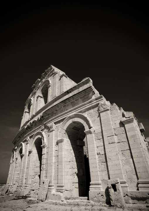 Theatre in ancient roman city, Tripolitania, Sabratha, Libya