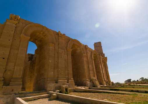 Theatre in ancient roman city, Tripolitania, Sabratha, Libya