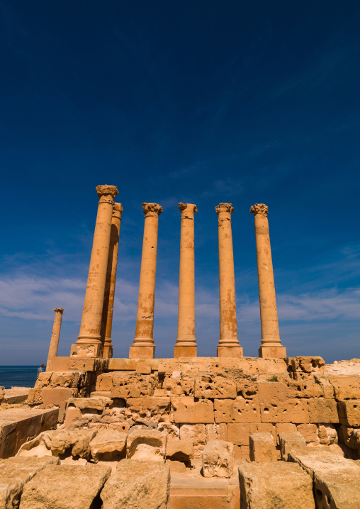 Ruins of a temple, Tripolitania, Sabratha, Libya
