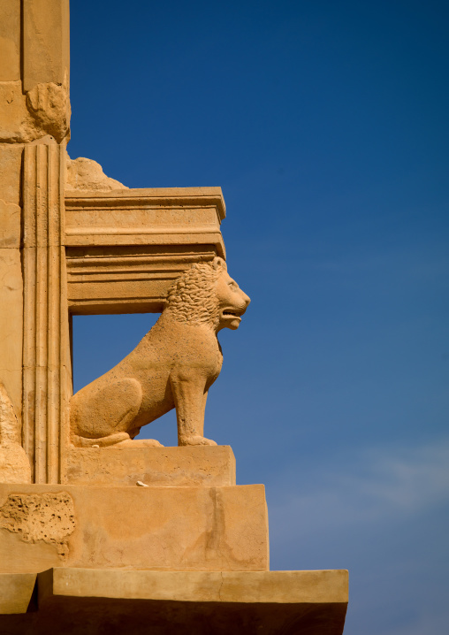 The mausoleum of bes, Tripolitania, Sabratha, Libya