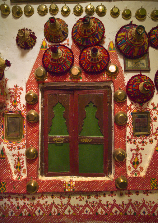 Traditional berber house decoration in the old town, Tripolitania, Ghadames, Libya
