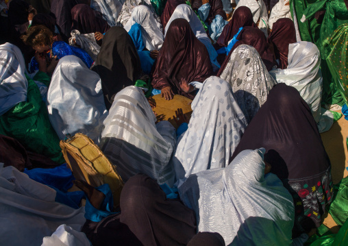Tuareg women dancing and singing, Tripolitania, Ghadames, Libya