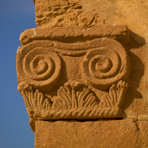 Column in the ancient city, Fezzan, Germa, Libya