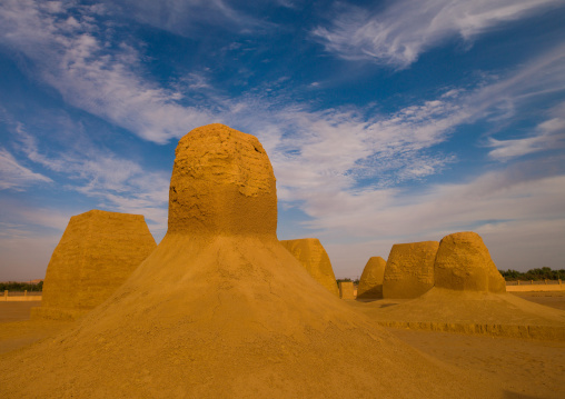Garamantian burial tombs and pyramids, Fezzan, Germa, Libya