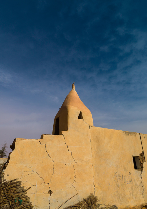 Old mosque in ubari lakes, Fezzan, Umm al-Maa, Libya